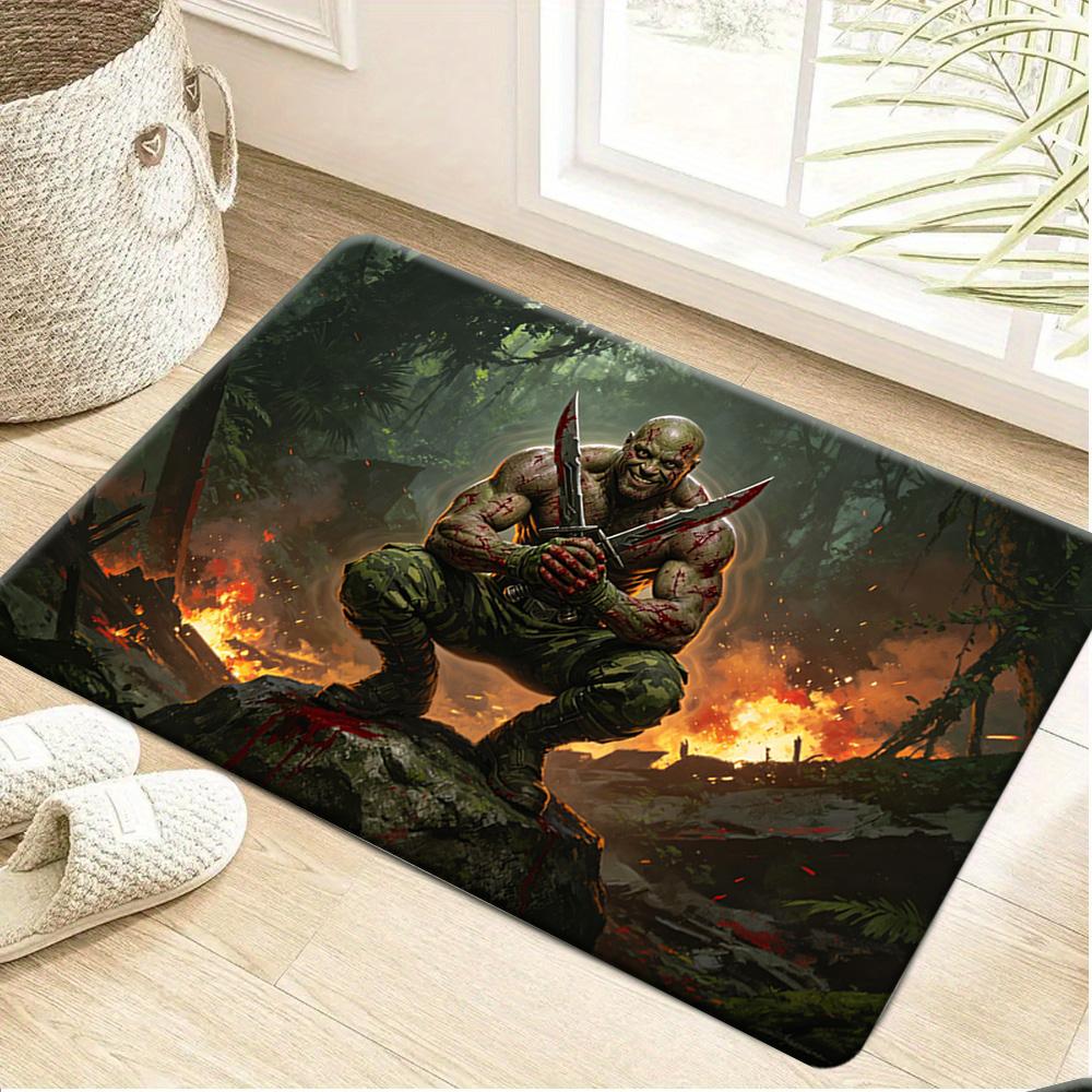 1pc Groot Fashion texture floor mat, room decorative floor mat, high elasticity door mat, suitable for placing in front of the