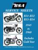 Libro BSA B31 - B32 - B33 - B34 'Service Sheets' 1945-1960 for All Pre-Unit Rigid, Spring Frame and Swing Arm Models