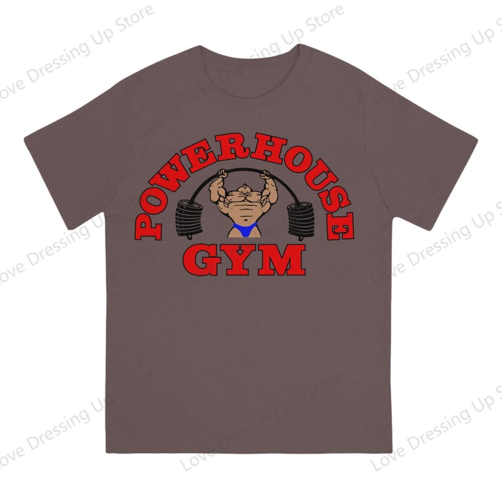 100pure Cotton Casual Unisex Tshirt Powerhouse Gym Short Sleeve Tshirts Oneck Tee Funny Tops