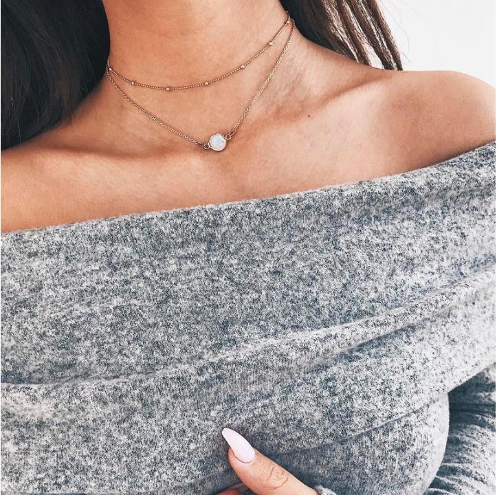 Fashion Femmes charme Bijoux Chaîne Pendentif Choker Chunky Déclaration Bib Collier Fashion Femmes charme Bijoux Chaîne Pendentif Choker Chunky Déclaration Bib Collier