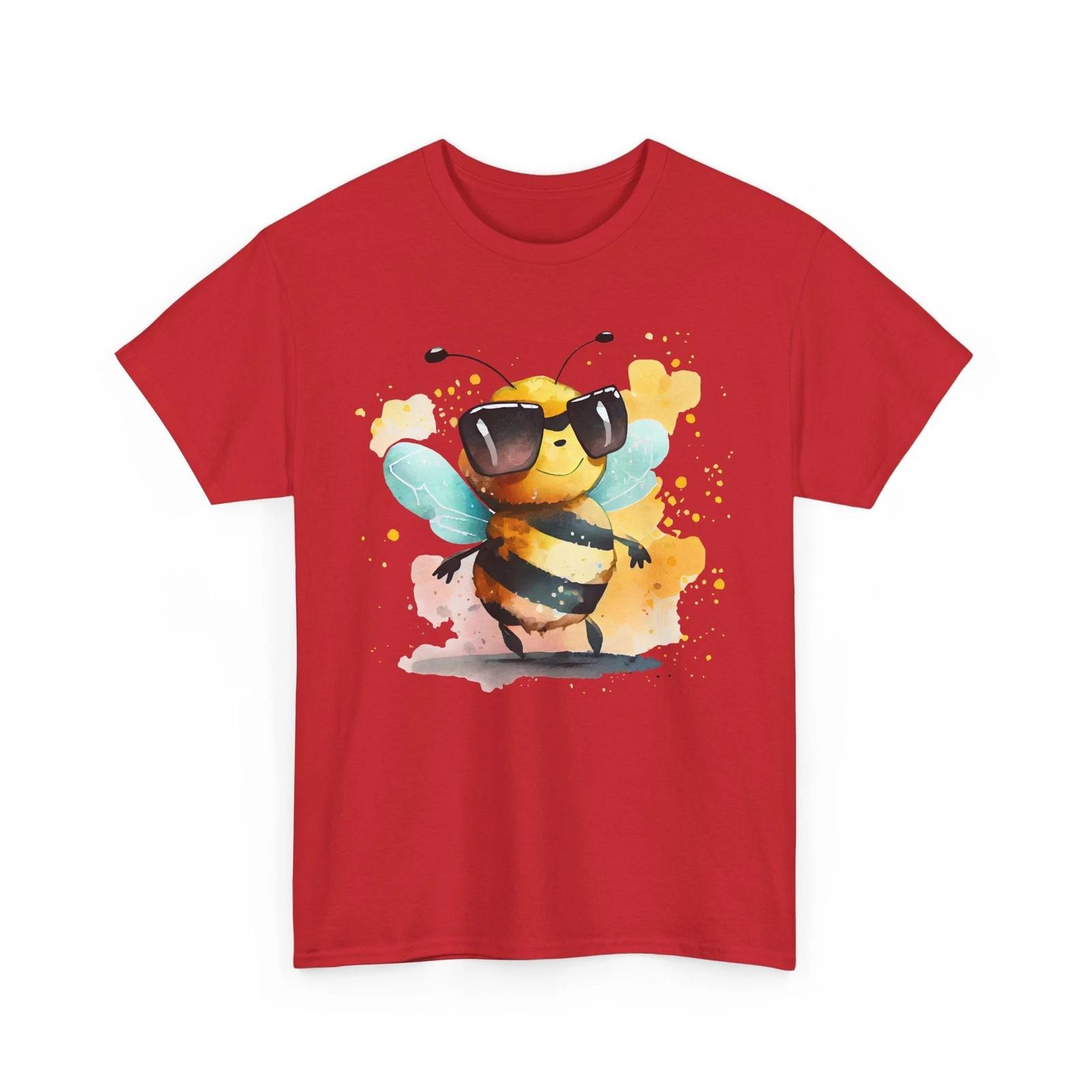

Bee T-Shirt | Save the Bees | Honeybee Tee | Watercolor cute bee superstar Shirt S