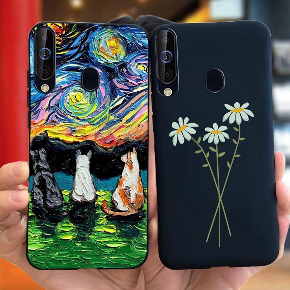 Phone Case For Samsung Galaxy A60 Cute Cartoon Candy Color Soft Silicon TPU Cases For Samsung M40 A60 SM-A606F A606Y M405F