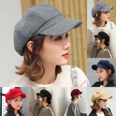 Ladies Hat Autumn And Winter Warm Fashion Wool Beret Painter Dome Trend Hat