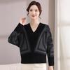YUZHAOLIN Women's Spring V-Neck Knit Sweater