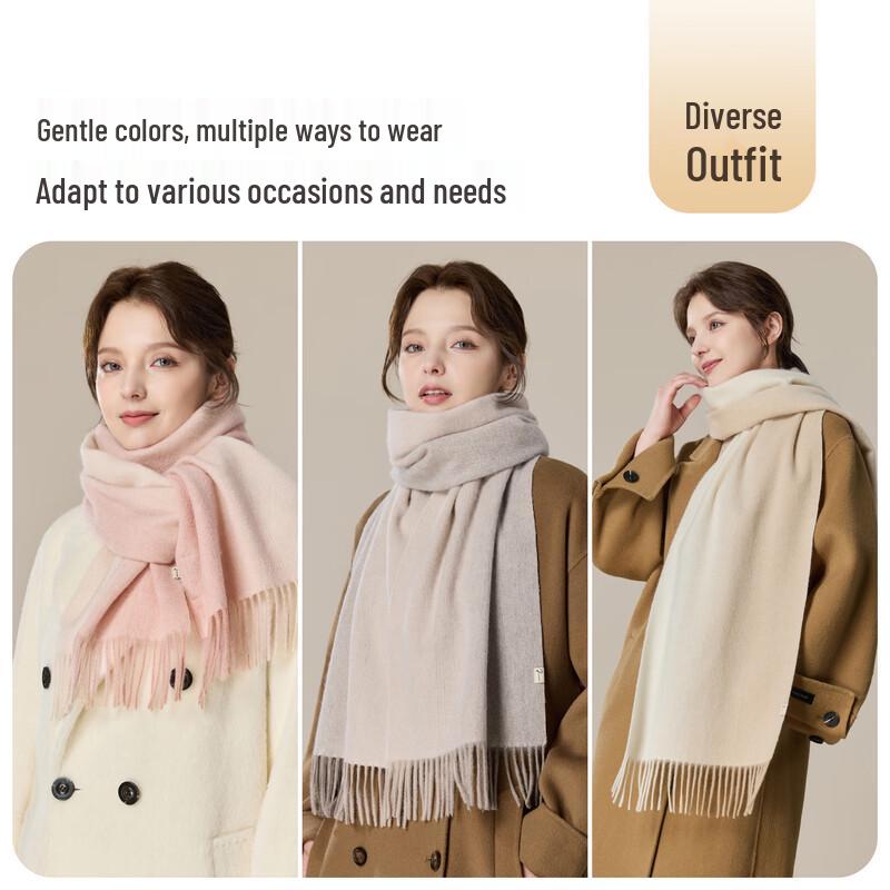 JIUMU Women's Pure Wool Scarf & Shawl