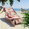 Daisy Pattern on Pink Checkered Background Beach towel quick-drying for travel outdoor sports jogging beach and swimming