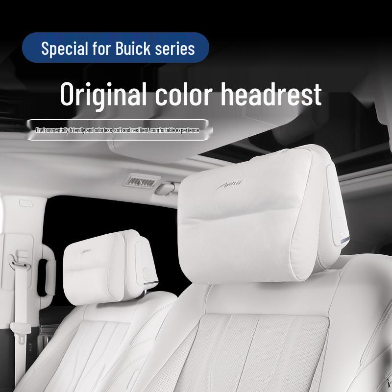 Neck Pillow & Lumbar Support for Buick GL8, Lu Zun PHEV, Century, Junyue, Angkewei Plus, Avenir Original Lumbar Support 2 pcs - Noble Black