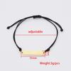 Engravable Geometric Stainless Steel Oval Woven Bracelet