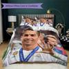 Krystiano Ronaldo Vzor Povlečení Přikrývka Povlak na přikrývku Povlak na polštář Domácí dekorace Dárek k narozeninám (1 * povlak na přikrývku + 2 * povlak na polštář bez výplně)