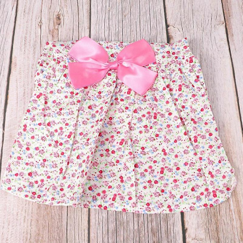 Pet Dress Pink Floral Bowknot for Walking Size Xl