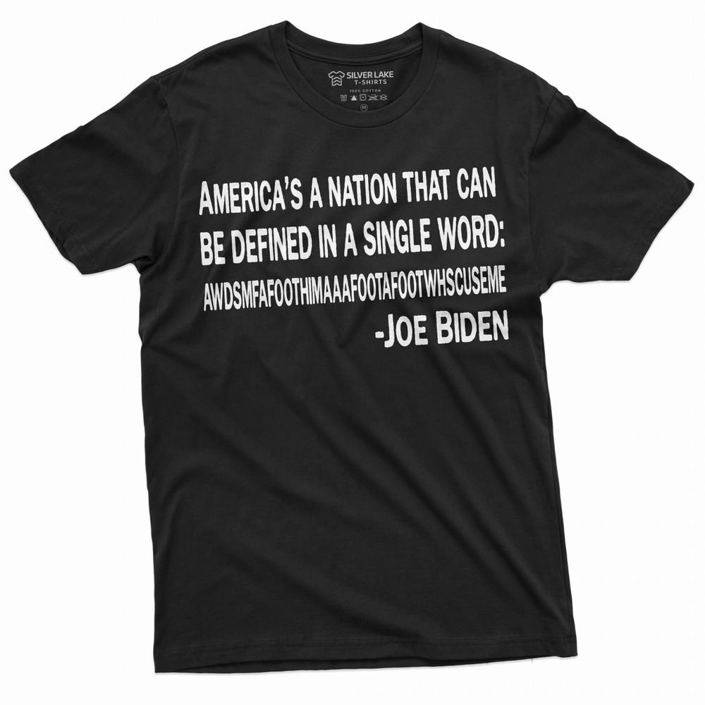 

Смешная футболка против Джо Байдена Консервативный республиканский подарок Футболка для любителя Трампа XL