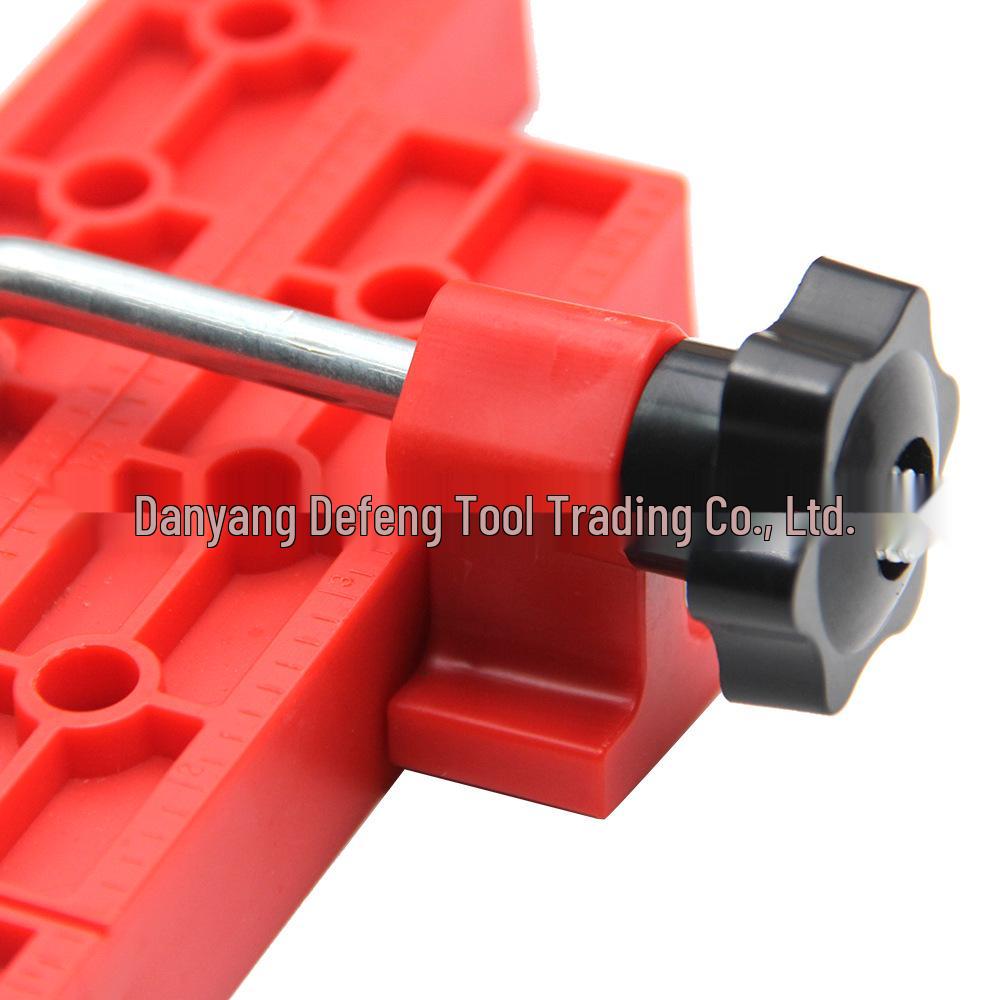 Adjustable 140mm Right Angle Positioning Ruler and Clamp Set for Woodworking