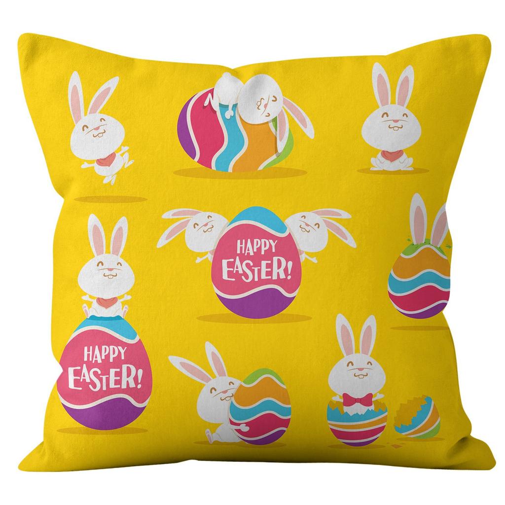 Easter Bunny Pillow Cover Home Pillow Cover