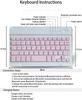 Tastaturhülle für iPad mini 7. 6. Generation für iPad mini 7 A17 Pro Mini 6 8,3 Zoll Magnetische Tastatur Stifthalter