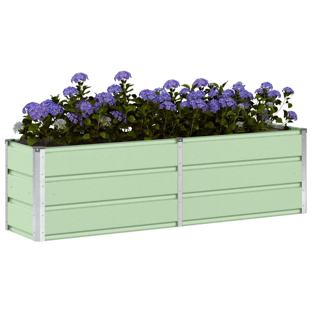 Green Plant Pot 160 X 40 X 45 Cm Steel