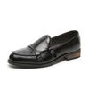 Men'S Doudou One-Pedal Gauntlet Leather Shoes Pointed Casual Leather Shoes One Piece 2-J