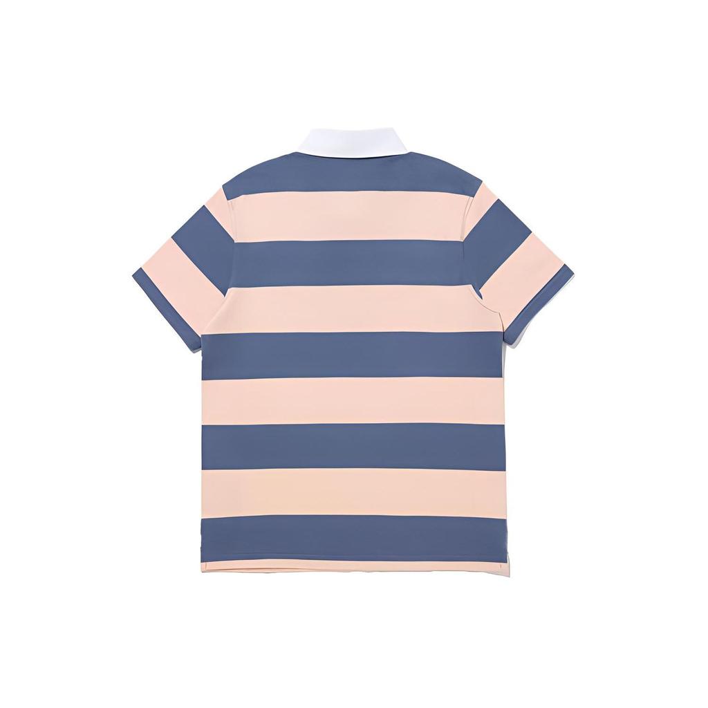 Levis Striped Color Block Polo Shirt Men Tops Navy-Blue A5798-0007