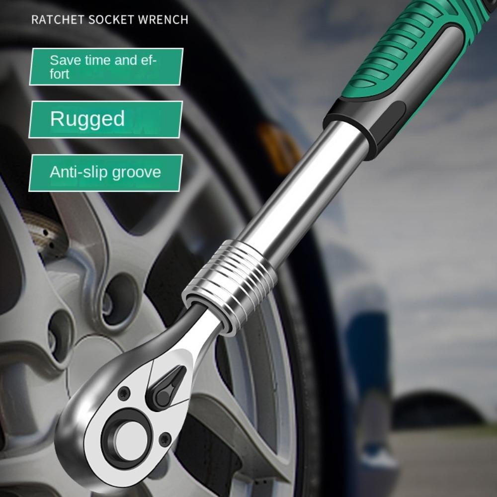 Chrome Vanadium Steel Ratchet Wrench 72 Teeth Socket Spanner New Right Angle Wrench Home