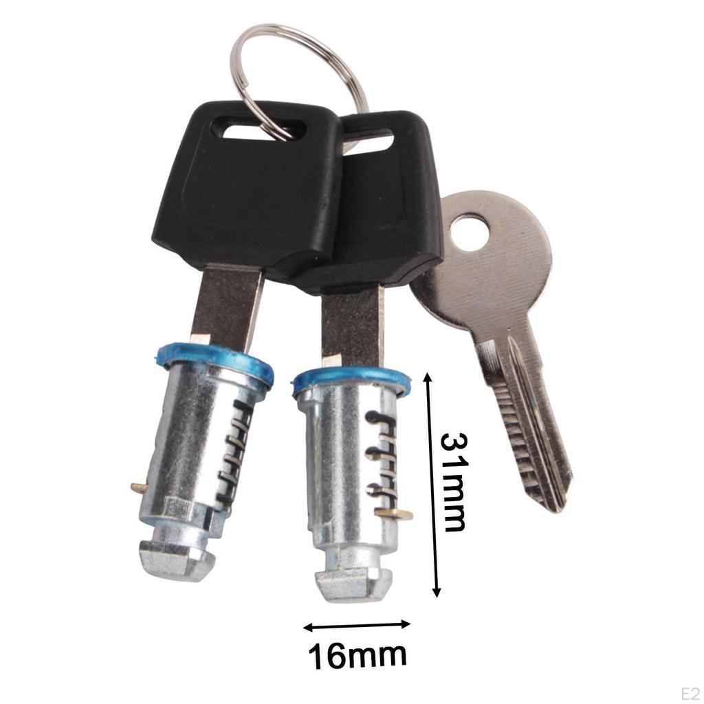 Roof Rack Locking Cores with Key Kit for Crossbar Systems