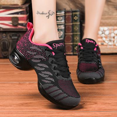 Zapatillas de Baile 2024 para Mujer Malla Tejida Voladora Cómodas Zapatos de Baile Jazz Moderno para Niñas Damas Zapatos Deportivos para Exterior