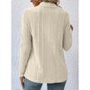 Autumn/Winter Women's Cardigan Top Solid Color Casual Fashionable Loose Long Sleeve Knitted Sweater Jacket