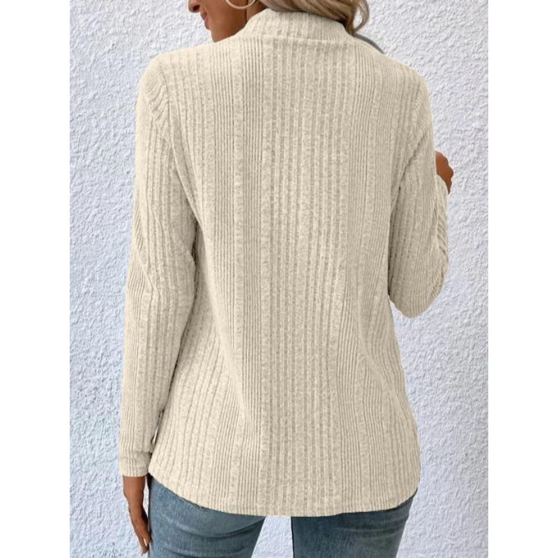 Autumn/Winter Women's Cardigan Top Solid Color Casual Fashionable Loose Long Sleeve Knitted Sweater Jacket