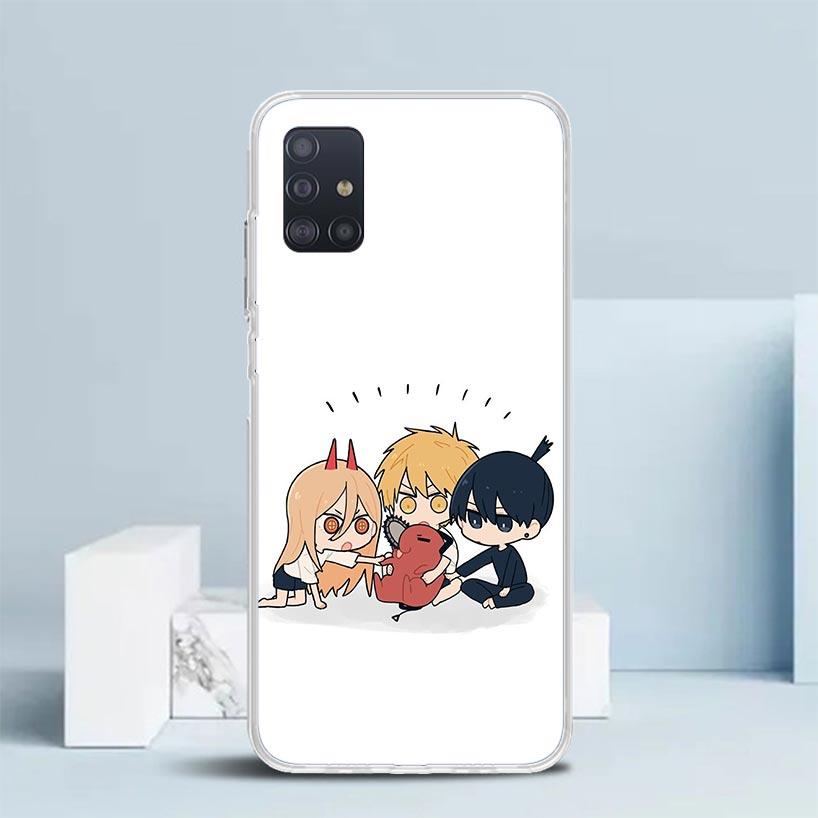 C-Chainsaw Mans Cute Soft Cover for Samsung Galaxy A12 A22 A32 A52 A72 A02S Phone Case Note 20 Ultra 10 S10 Plus A51 A71 A50S A2