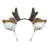 Cute Plush Antler Hair Band for Christmas Deer Ear Handmade Accessories Comic Exhibition Cosplay Props Christmas Party Decoration