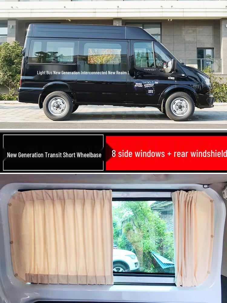 Ford Transit Tourneo Maxus V90 V80 Suede Sunshade Curtains