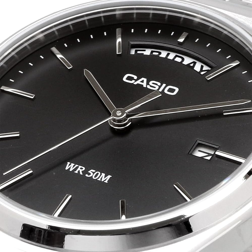 [Casio] CASIO Standard Analog Quartz Men's Watch MTP-B146D-1AV Silver x Black (Overseas Model) [Parallel Import]