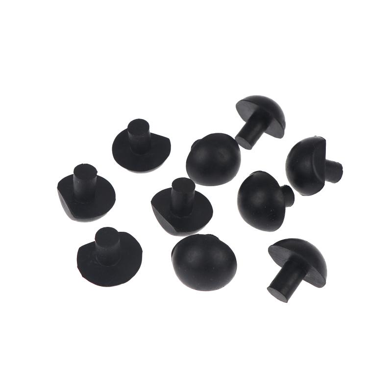 10Pcs Billiard Cue Bottom Rubber Cover Scratch Resistant Pool Cue Plug Bumper for Amateur Billiard Lovers