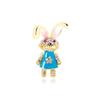 Fashion Cute Bunny Brooch Summer Clothes with Accessories High Sense Light Luxury Exquisite Animal Rabbit Corsage Woman