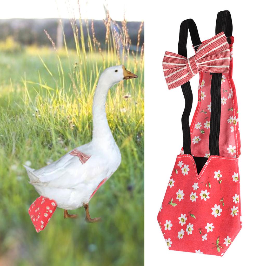 Pet Poultry Diapers Washable Portable Nappy For Goose Duck Chicken Pigeon