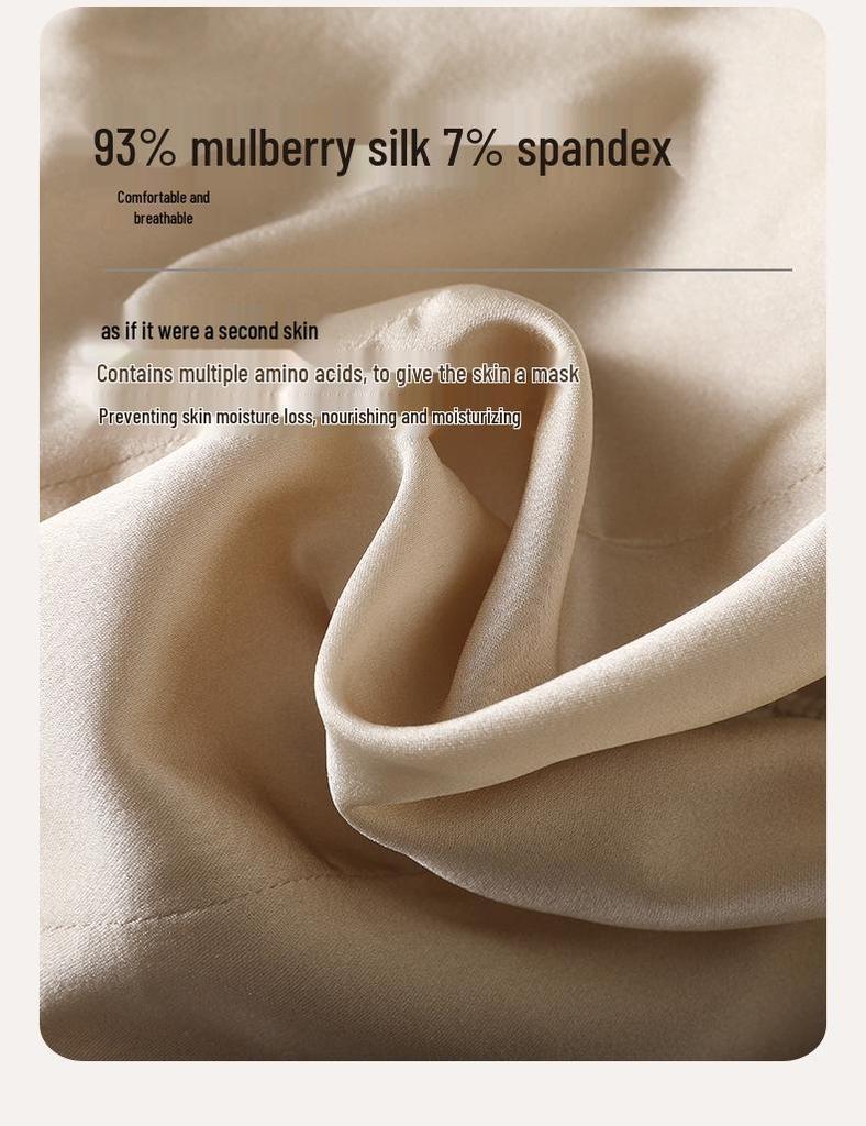 Soutien-gorge camisole sans bretelles en satin de soie mûrier sans armatures - Confortable, respirant et design élégant dans le dos pour femmes