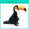 Realistic Plush Toucan Stuffed Animal Bird Toy 30cm Black Children's Doll Decoration