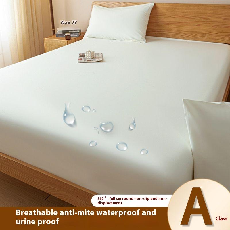 2026 Neu Super Wasserdichtes Spannbettlaken Matratzenschoner Bettwäsche Verstellbare Schutzhülle Tiefe Tasche Bettbezug Wasserdichte Solide Tagesdecke