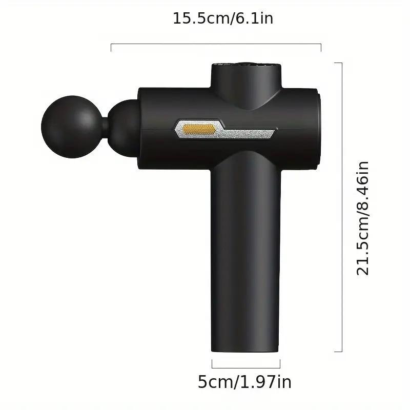 YOSYO Massage Gun, Deep Tissue Massage Gun for Pain Relief, with 8 Massage Heads and 6 Speeds