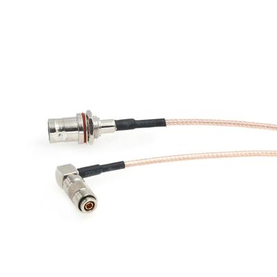 HangTon Mini BNC Full Size BNC Video Signal SDI Adapter Cable for Blackmagic Camera Video Assist Monitor Right Angle DIN Female BNC - (15cm, 1.0/2.3 -