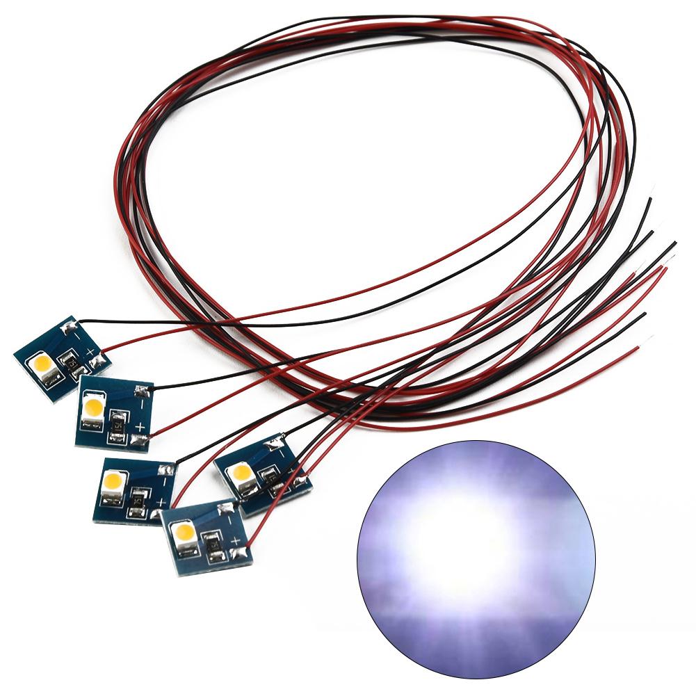 

OO HO 12V LEDs Interior Lighting Lights Replacement 20mA 5pcs Accessories Building Lamps Parts Warm/Cool White
