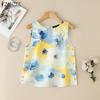 ZANZEA Women Summer Round Neck Casual Sleeveless Print Tank Tops