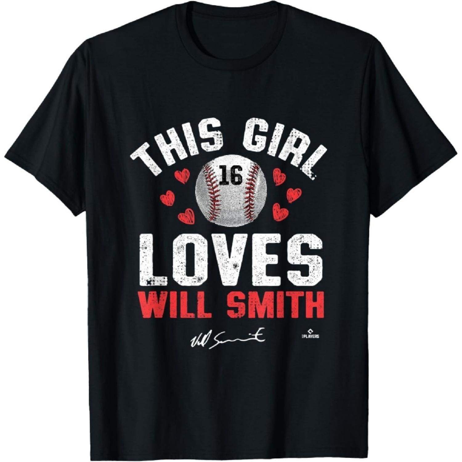 

This Girl Loves Will Smith Los Angeles MLBPA T-Shirt XXXXXL чорний