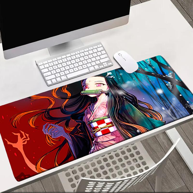 Nightmare Nezuko Slayer Mouse pad Office Desk Mat, Gaming Mouse Pad Mousepad, keyboard pad,Heavy-Duty Non-Slip Rubber Backing, Gift