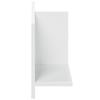 Wall Cabinet 70x16.5x30 cm White Engineered Wood