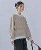 CHASECULT Women'S Collared Striped Sweatshirt-Cerg5168B0U