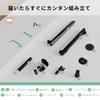 VEXTORY Folding Microphone Stand for Live and Smartphones Choose from 4 Designs Includes 3 Size Conversion Screws Weight Ideal for Home Studios
