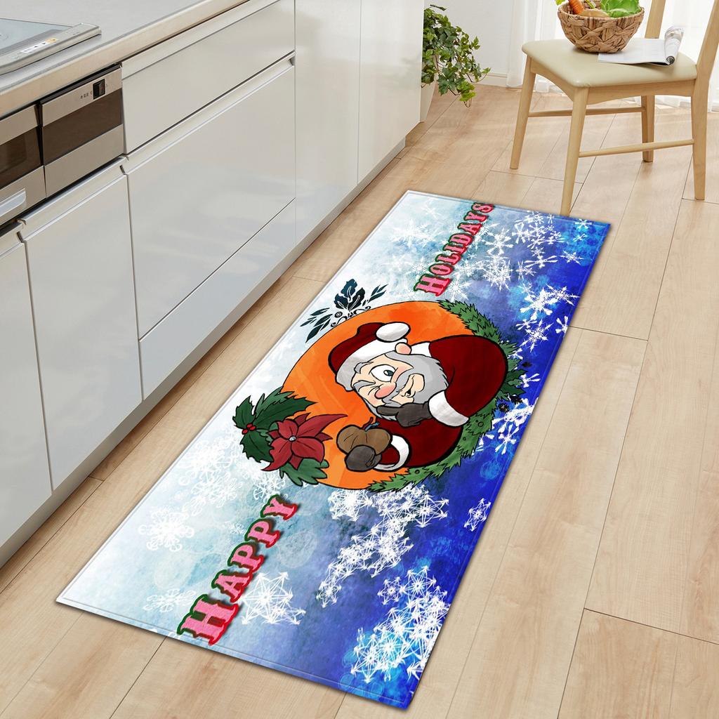 Christmas Kitchen Sand Carpet Doormat Long Floor Mat