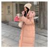 Autumn And Winter Down Cotton Jacket Women's Hooded Warm Jacket Medium Length Thick Cotton Jacket