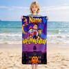 Personalized Name Halloween Night Printed Beach Towel,a Quick-drying, Absorbent Mat Suitable for the Beach, Pool, Gym, and Travel Fans Gift 9