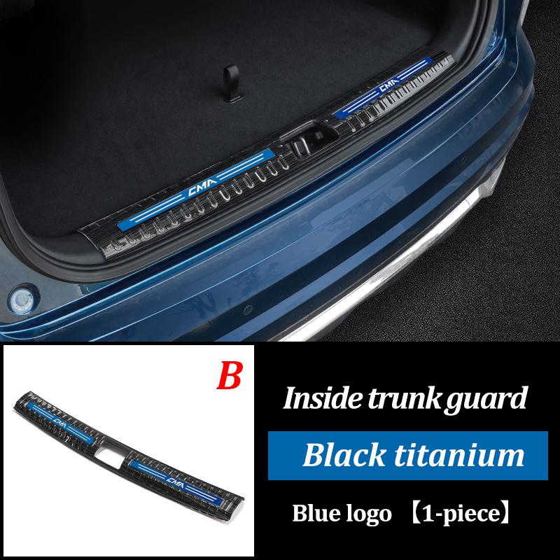 LINNUNU Car Trunk Sill Guard Protector Rear Bumper Stainless Steel Plate Cover For Geely MONJARO KX11Manjaro 21-2023 Accessories