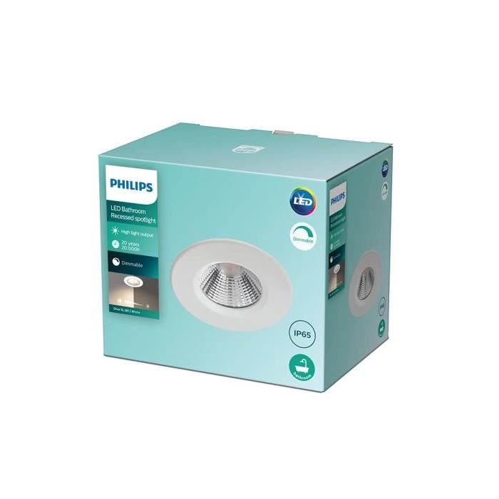 Einbaustrahler LED - Philips - DIVE - Weiß - 400 Lm - 5 W - GU10